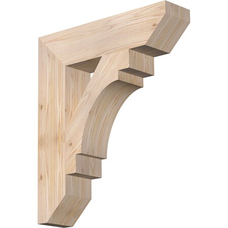 Ekena Millwork Merced Slat Smooth Bracket, Douglas Fir, 5 1/2"W x 24"D x 28"H BKT06X24X28MRC06SDF